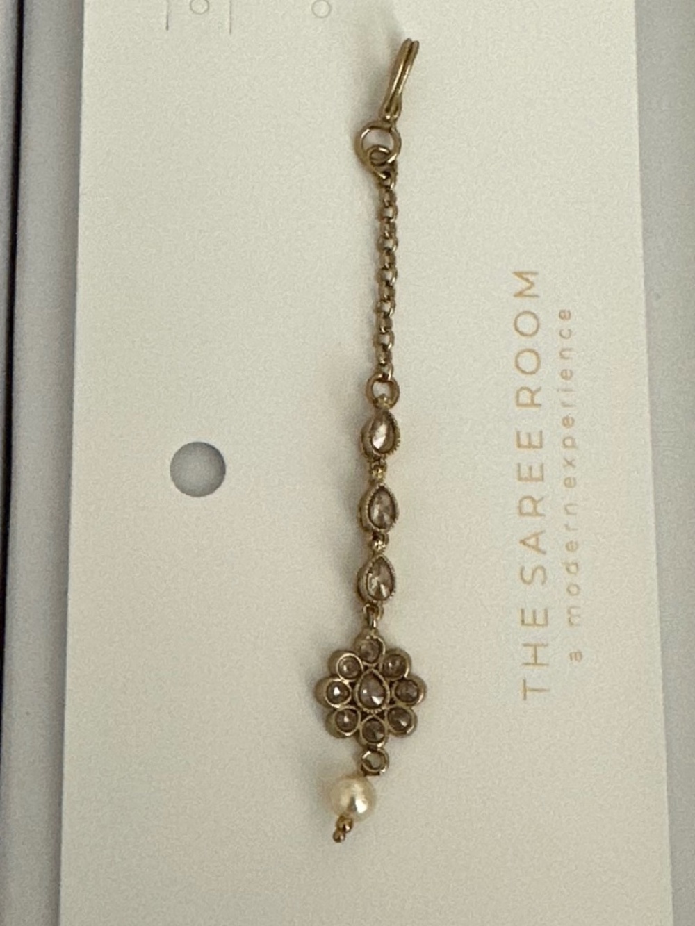 Indian gold and pearl tikka